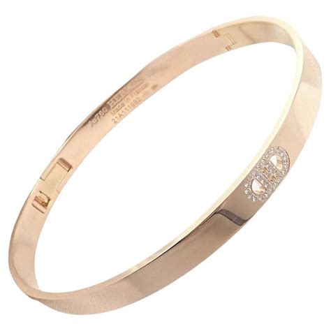 hermes chaine d'ancre bangle|Hermes diamond bangle bracelet.